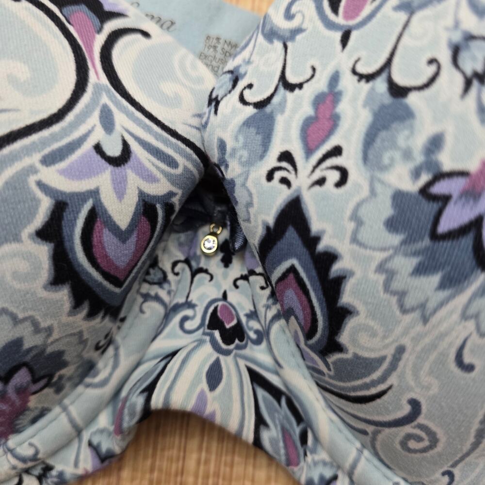 Soma Embraceable Full Coverage Padded Wired Paisley Print Bra Size 36D - Picture 2 of 5